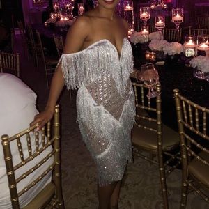 Silver Fringe Dress
